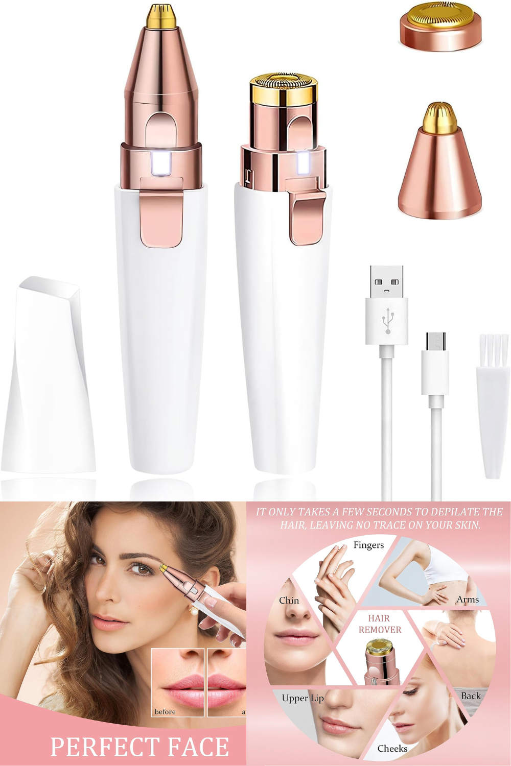 Flawless Trimmer Gentle micro-blade technology